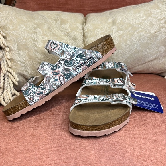 Birkenstock Florida Fresh Vegan Flower sandals, size 8 women (39euro) NWT - Picture 3 of 12